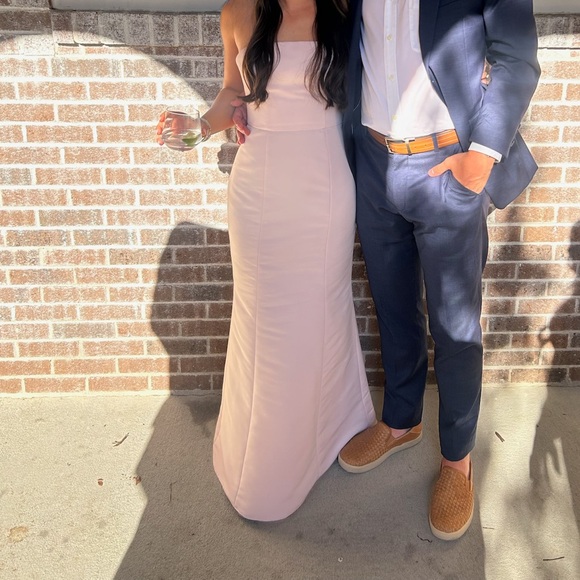 Amsale Agnes Bridesmaid Dress in Ballet Size 2 - Picture 2 of 3